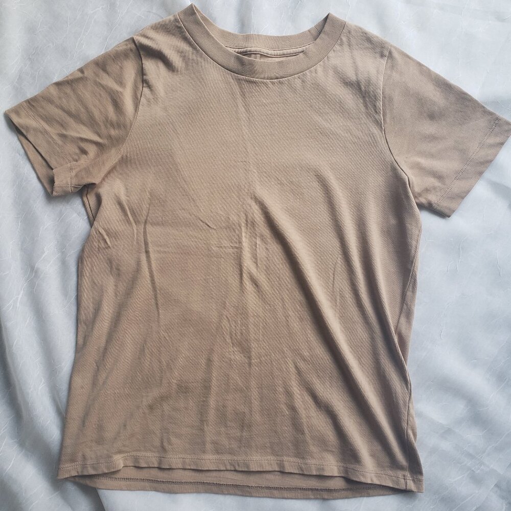 Madewell Tan Cotton Tee